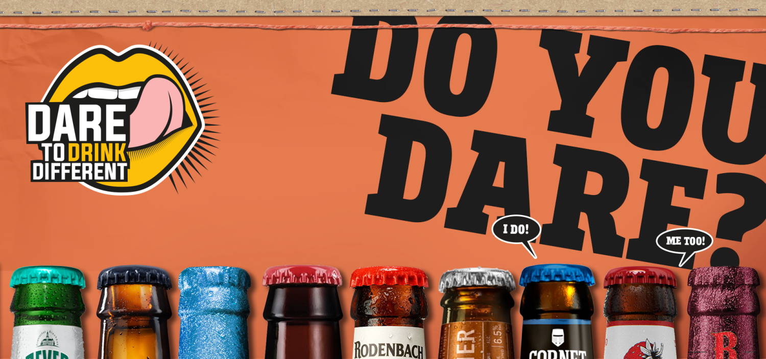 Dare to Drink Different webshop
